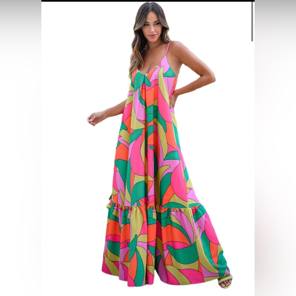 New Colorful Maxi Dress